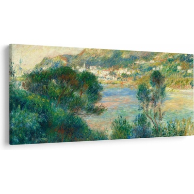 Obraz - Auguste Renoir, View of Monte Carlo from Cap Martin, reprodukcia, jednodielne 250x125 cm