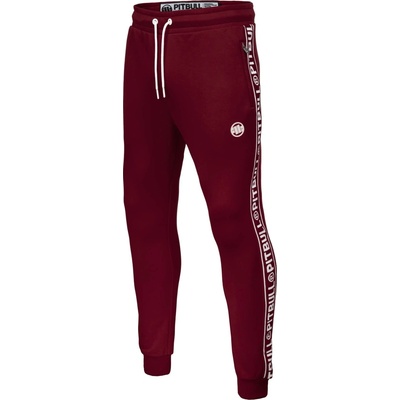 PitBull West Coast pánské tepláky TAPE LOGO burgundy