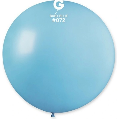Svet balonku Guľatý pastelový balónik 80 cm baby modrá