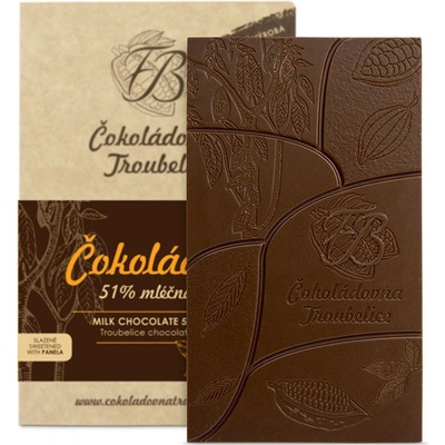 Čokoládovna Troubelice mléčná 51% s marakujou- EDICIÓN NUEVA 45 g
