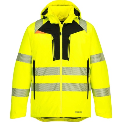 Portwest DX430 DX4 Hi Vis reflexná zimná bunda žltá čierna