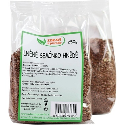 Zdraví z přírody Len hnědý 250 g