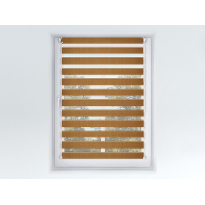 Fexi Roleta Den a noc, Origin slim karamel, A 038 220 x 45 cm Levá - Hnědá