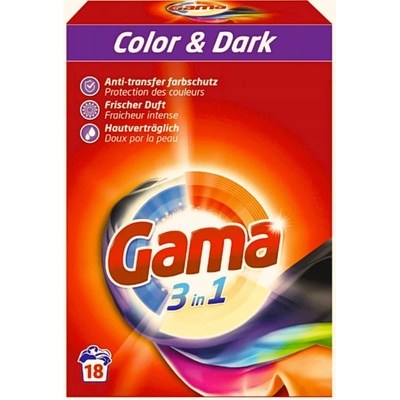 Gama 3v1 Color & Dark prací prášek 1,08 kg 18 PD