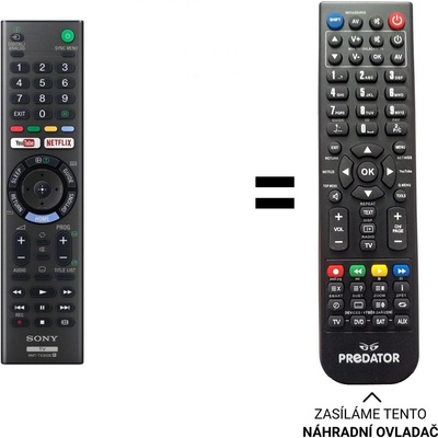 Dálkový ovladač Predátor Sony KDL-32WE615 – Hledejceny.cz
