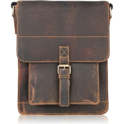 Paolo Peruzzi pánská kožená vintage taška přes rameno hnědá
