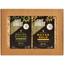 Cafédirect BIO darčekový balíček Machu Picchu a Mayan Gold SCA 82 zrnková 2 x 200 g