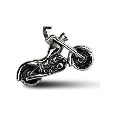Šperky4U Ocelový přívěšek motorka chopper OPP1144