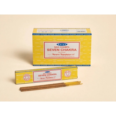 Satya Vonné tyčinky Nag Champa Seven Chakra sedm čaker 15 g – Hledejceny.cz