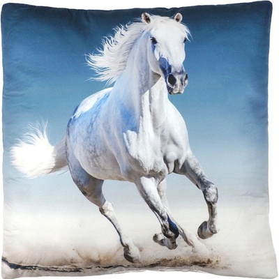 Jerry Fabrics Vankúš White horse 40x40