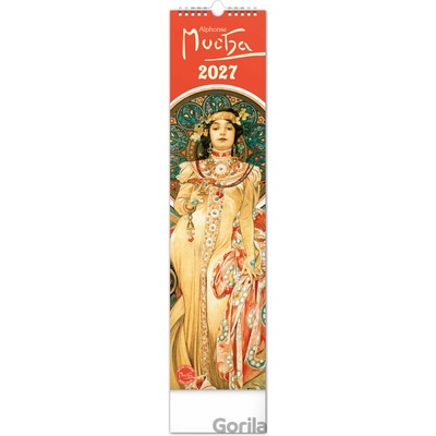 NOTIQUE Nástěnný Alfons Mucha 12 x 48 cm 2027