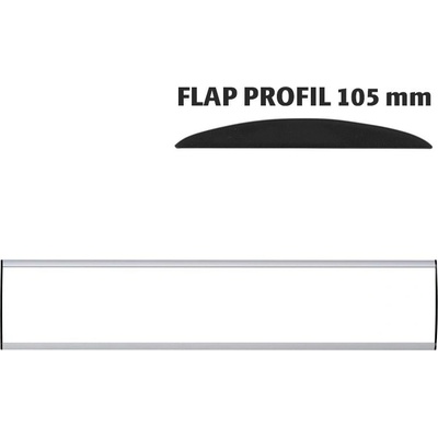 A-Z Reklama CZ Orientační nástěnná tabulka 105 × 600 mm - Flap Profil – kód UDS105NA60