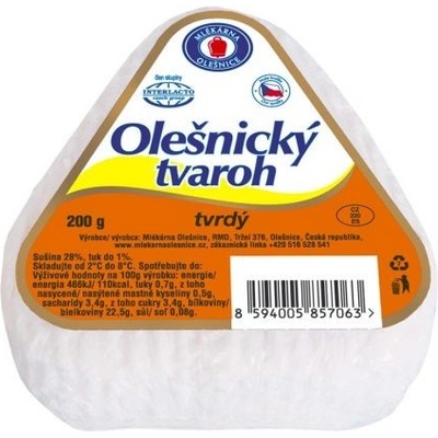 Moravia Olešnický tvaroh tvrdý 200 g