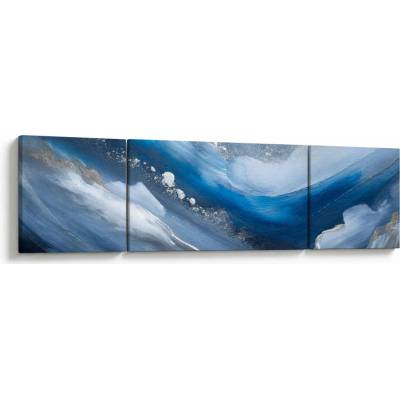 Obraz - Abstrakce oceánu, třídílný 170x50 cm
