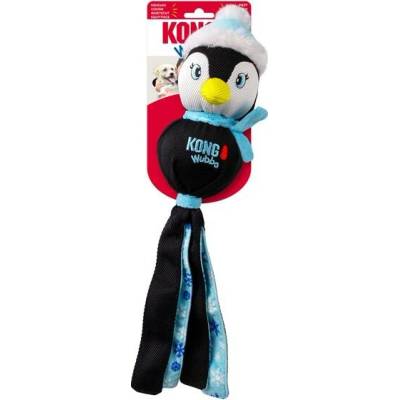 Kong Holiday Wubba vianočná pískacia hračka na ťahani 7,5 x 9,5 x 33 cm