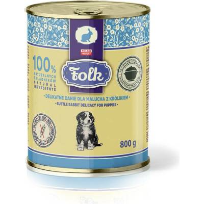 Folk pro štěně s králíkem mono 800 g