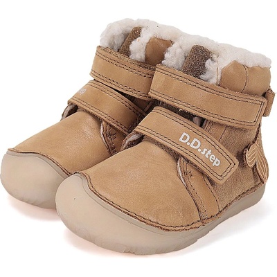 D.D.Step Barefoot dětské zimní boty W073-52684A hnědé