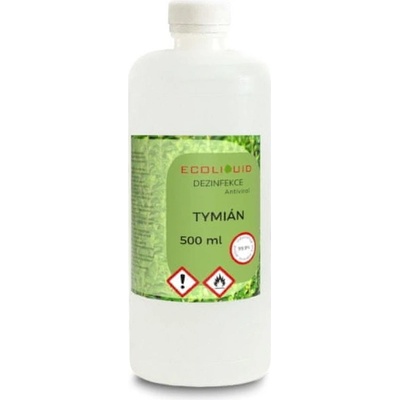 Ecoliquid ANTIVIRAL dezinfekce na ruce - viry, bakterie, plísně 1 l náhradní náplň Vůně: Tymián