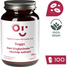 Beggs Iron bisglycinate 20 mg + rosehip extract 100 kapsúl