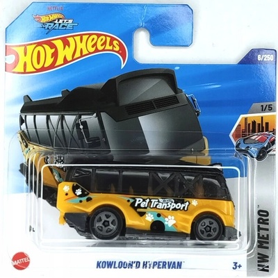 Mattel Hot Wheels HW Metro Kowloon'd Hypervan, černo-žluté