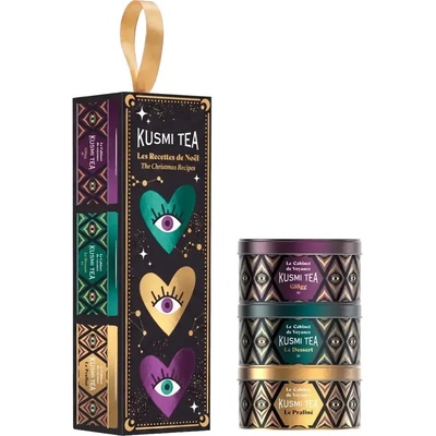 Kusmi Tea Čajová darčeková sada The Christmas Recipes 3 x 20 g plechovka