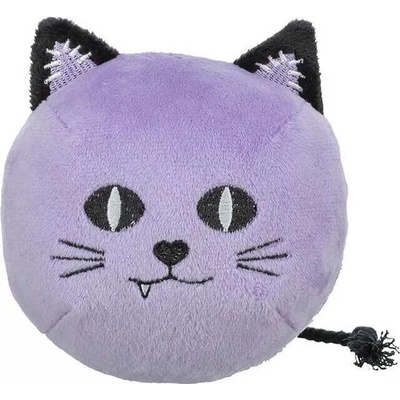 Trixie kočka Halloween plyšová se zvukem 10 cm fialová