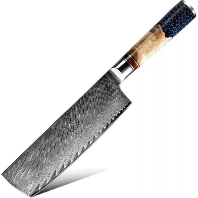 IZMAEL Damaškový kuchynský nôž Honeycomb Small Cleaver 17.6 cm