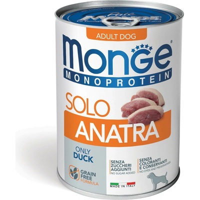 Monge Dog Monoprotein Adult paté kačacie 400 g