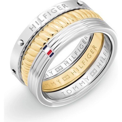 Tommy Hilfiger Fashion oceľový bicolor prsteň 2781063