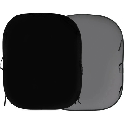Lastolite Plain Collapsible 1.5 x 1.8m Black/Mid Grey (LB56GB)
