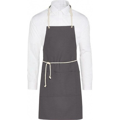 SG Accessories Bistro Ex JASSZ Bistro Trendy šňůrová zástěra Corsica s velkou přední kapsou Šedá