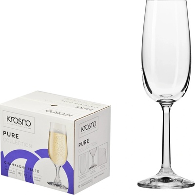 PURE Krosno pohárov na šampanské 6 x 170 ml