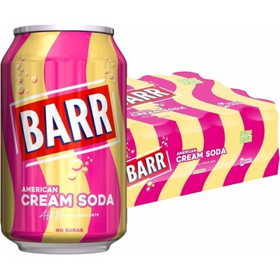 Barr sycený nápoj s příchutí smetany a vanilky 24 x 330 ml