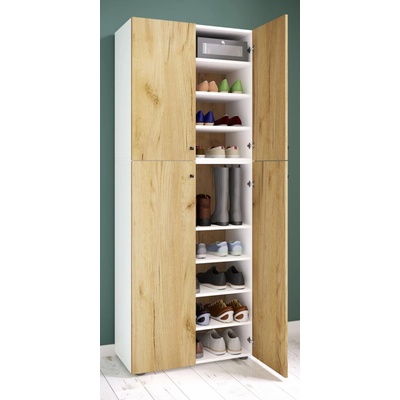 VCM Lona XXL 9dílný 70 × 39 × 182 cm bílý