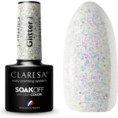 CLARESA Hybridný lak na nechty GLITTER 1 5 g