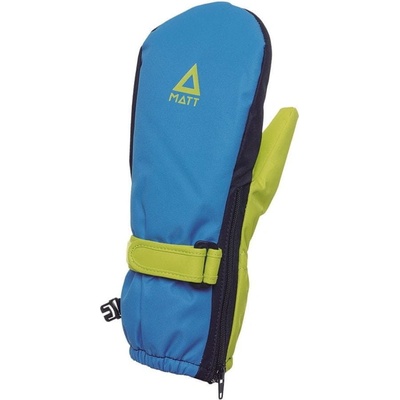 Matt Open Side Kid Mitten blue
