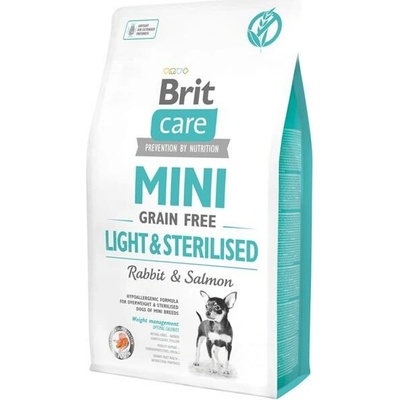 Brit Care Mini Light & Sterilised Rabbit & Salmon 2 kg