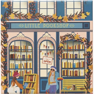 ViSSEVASSE Little Bookshop modrá barva papír 150 dílků