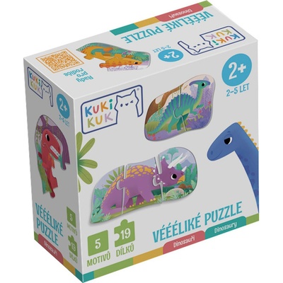 Efko KukiKuk Véééliká puzzle Dinosauři – Hledejceny.cz
