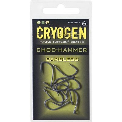 ESP háčky bez protihrotu Chod-Hammer Cryogen Barbless vel.7