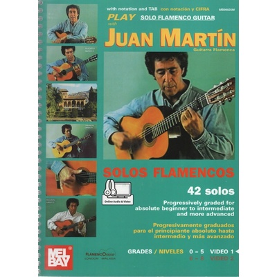 Solos Flamencos Guitar with Juan Martín 1 + Online Audio & Video kytara + tabulatura – Hledejceny.cz