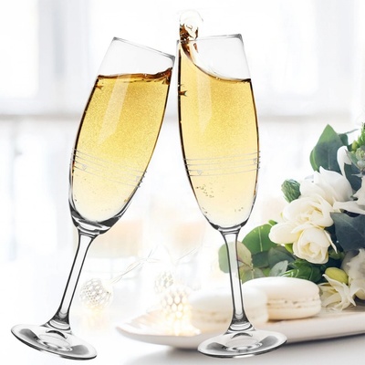 Orion Sklenice na sekt SRDÍČKA 2 x 220 ml
