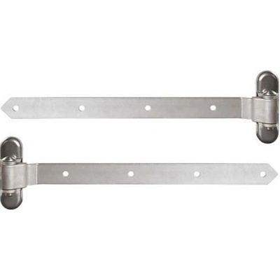 LOCINOX 3DW HDG 450 – oceľové pánty pre drevené krídlové brány a bránky, pozinkované, strieborné, dĺžka 470 mm