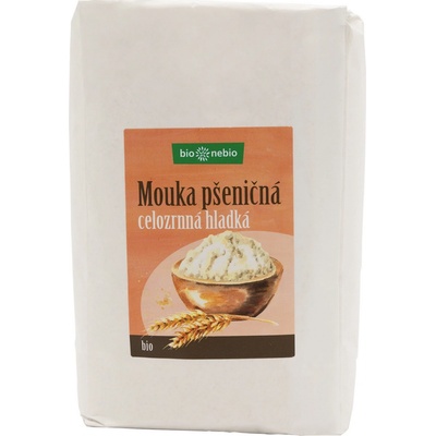 BioNebio Bio pšeničná mouka celozrnná hladká 1 kg
