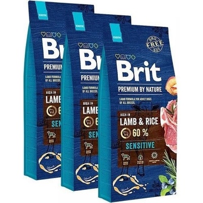 Brit Premium by Nature Sensitive Lamb 3 x 15 kg