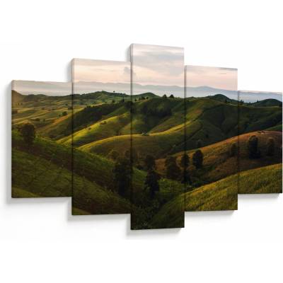 Obraz - Výhled na thajské kopečky, pětidílný 150x105 cm