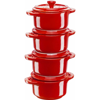 Staub Sada 4 keramických foriem Mini Cocotte 10 cm