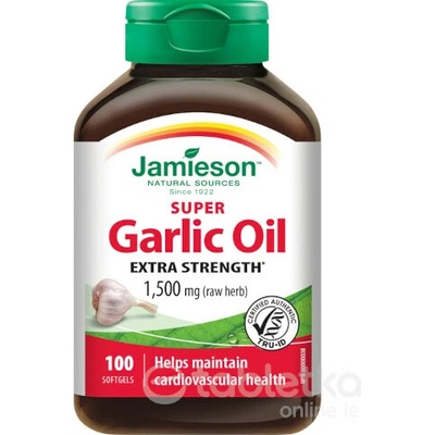 Jamieson Super cesnakový olej 1500 mg 100 tabliet