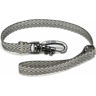 Šňůrka na krk poutko Pacsafe Cut Resistant wallet strap grey
