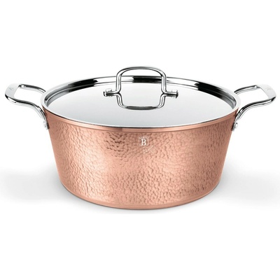 Pro-Tech shop Kastrol s mramorovým povrchem a nerezovou poklicí Hammered Copper 30cm 55637